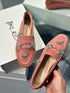DOHA Hakiki Süet Pudra Loafer
